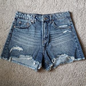 Distressed Jean Shorts